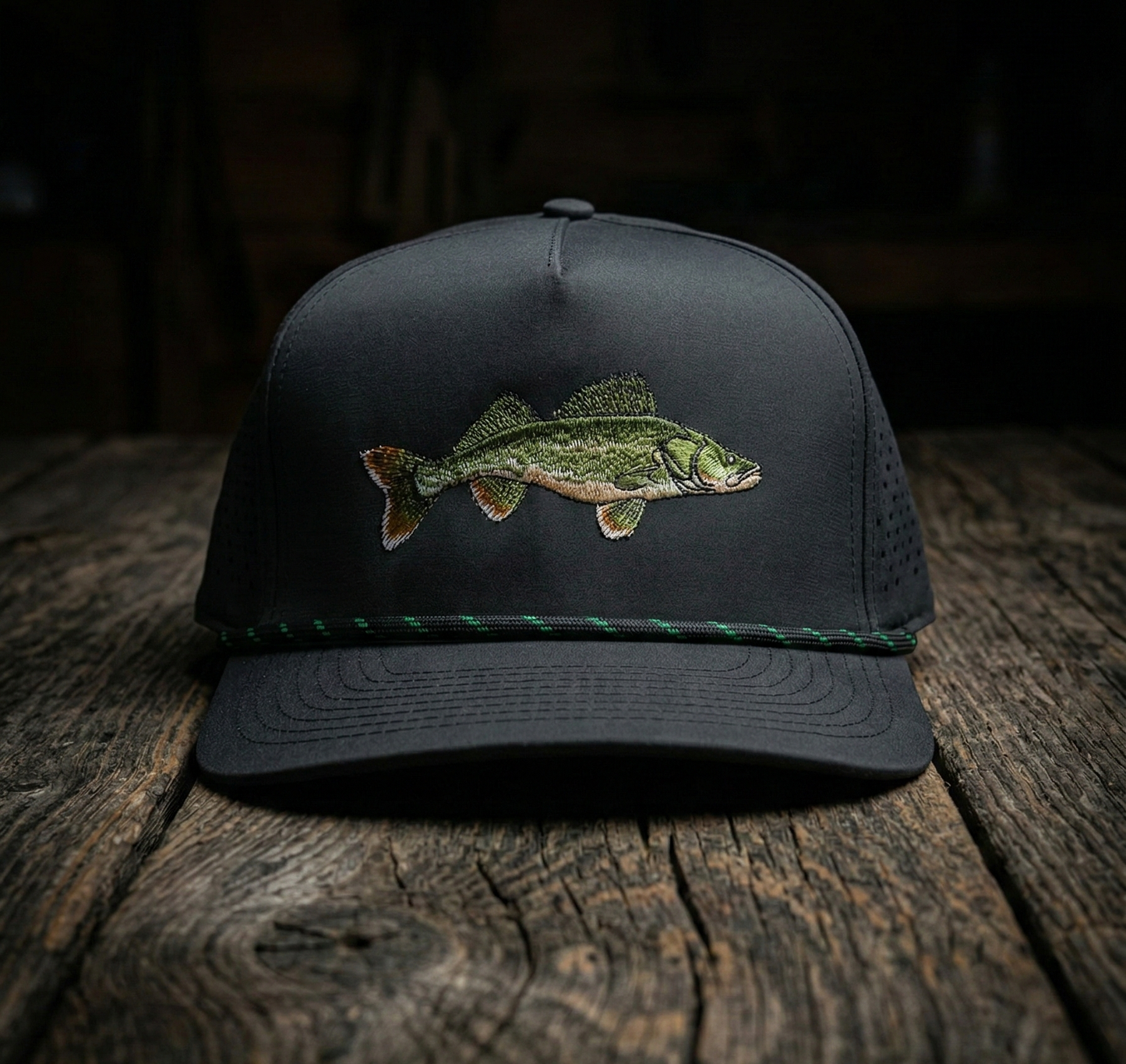 Night STOCKER Walleye Rope Hat