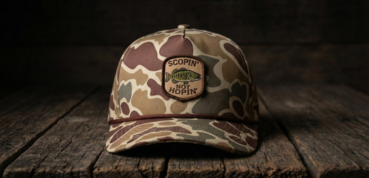 Duck Camo Scopin' Not Hopin' Smallmouth Hat