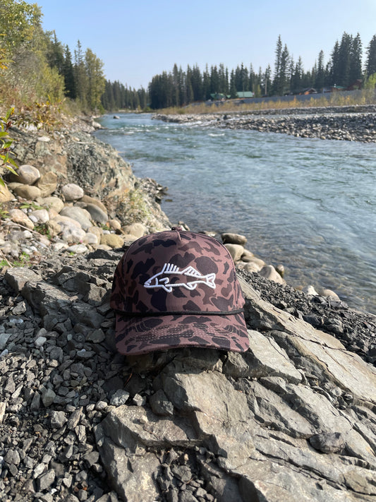 Duck Camo Walleye Rope Hat