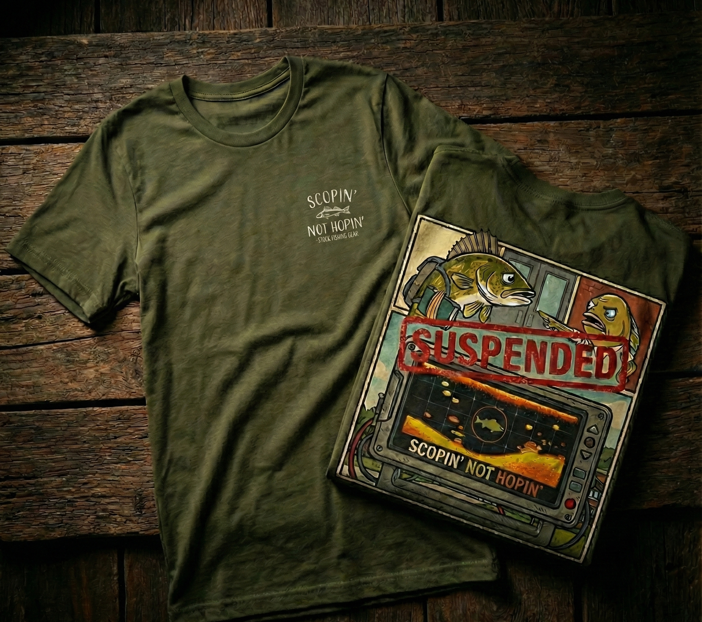 Suspended Walleye Tee